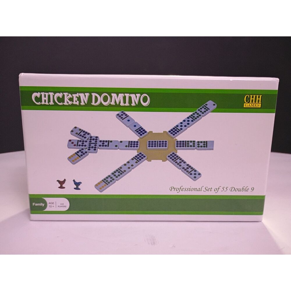 Chicken Domino Double 9 - Professional Set of 55, NEW